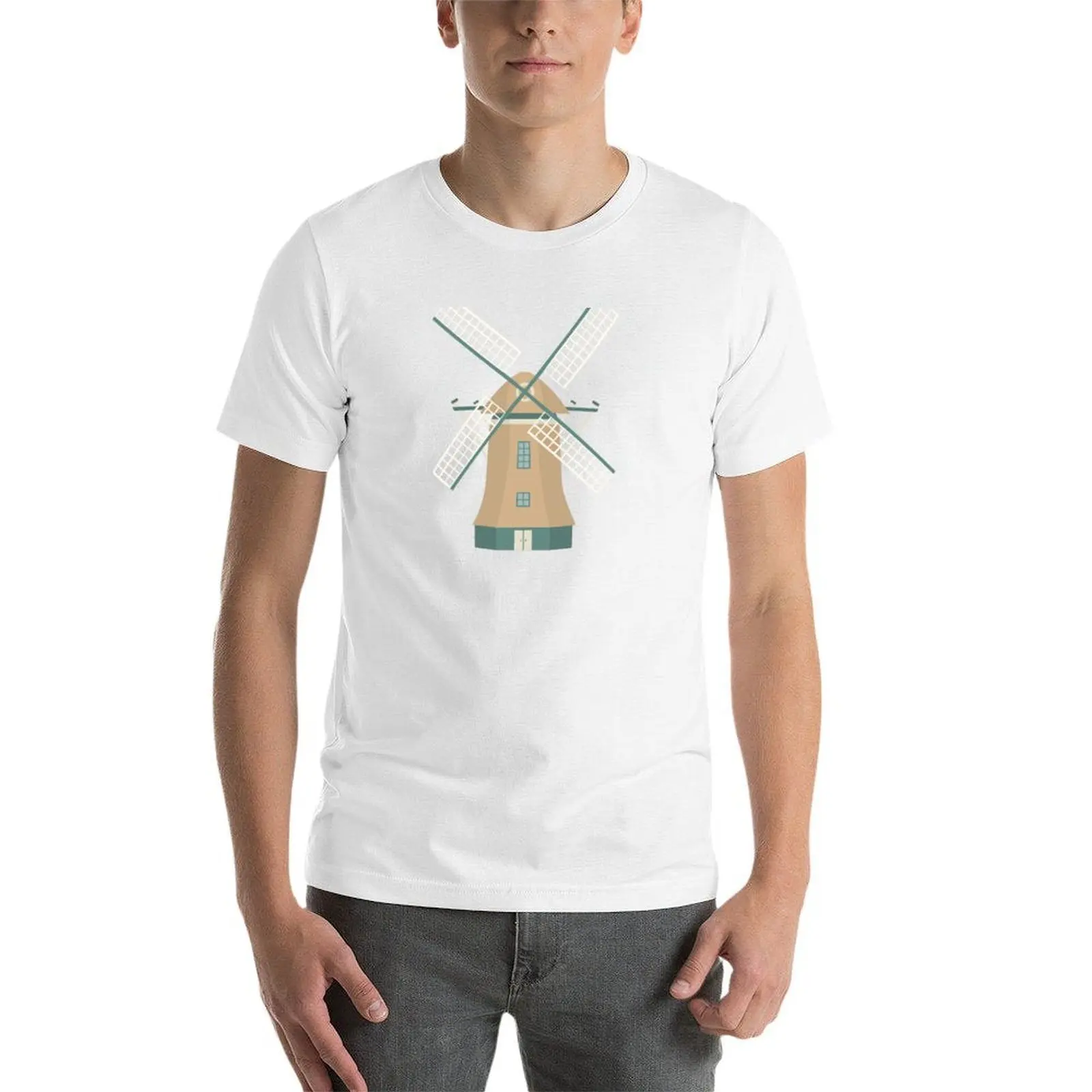 Old Dutch Windmill T-Shirt t shirts cotton 100% funny t shirts cotton T-Shirt view 4