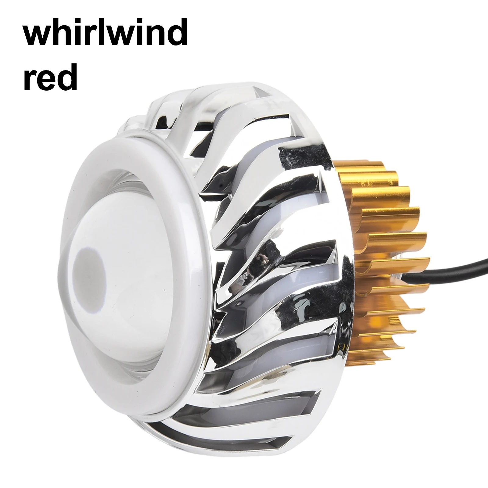 Aviation Aluminum Projector Lens Day And Night Riding Customizable Motorcycle Lighting for Devil Eye 12-80V Voltage