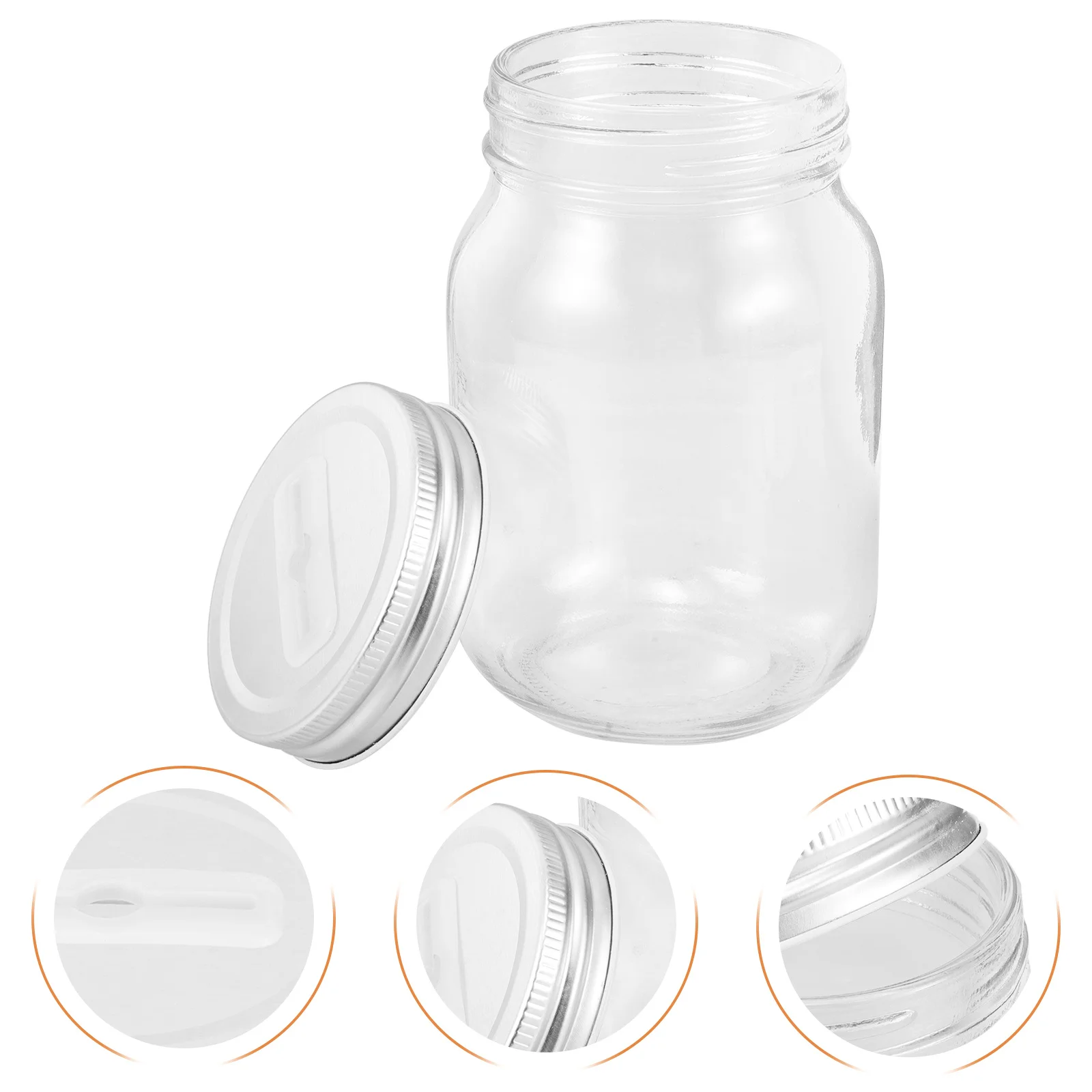

Clear Glass Piggy Bank for Reward Jar with Slotted Lid Coin Saving Transparent Money Bank Habit Building