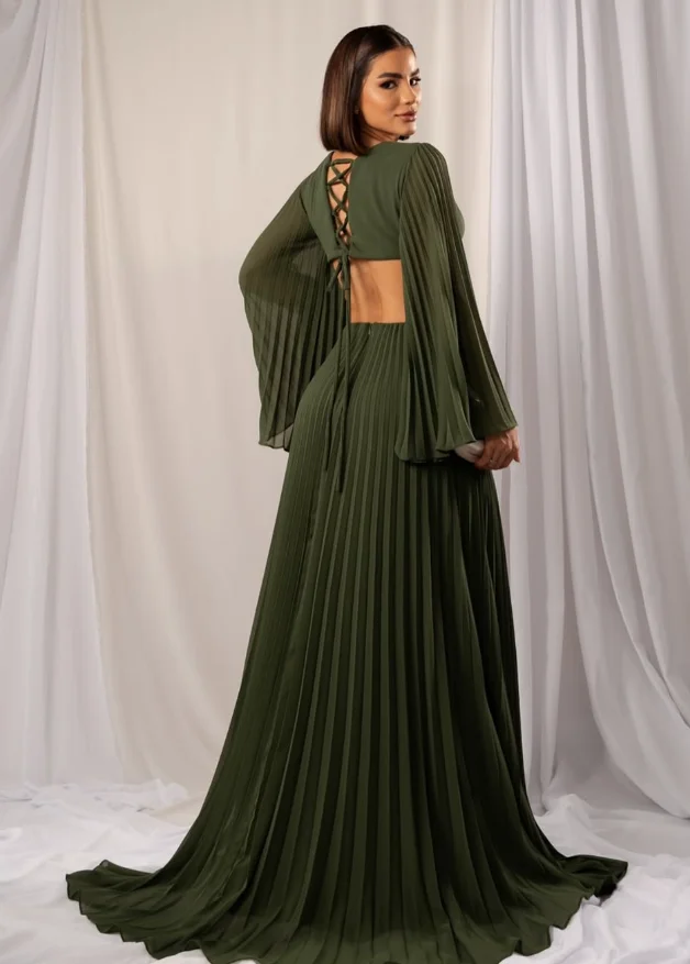 تخصيص جودة عالية طول الأرض التجاعيد حزام الظهر عارية الذراعين كامل الأكمام الأزرق الخامس الرقبة Abiye Uzun Elbise Modelleri Fساتين