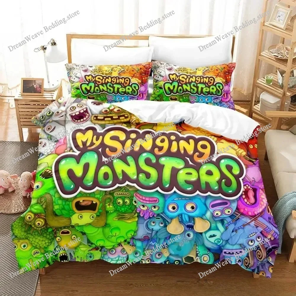 

Game My Singing Monsters Bedding Set Single Twin Full Queen King Size Bed Set Adult Boys Bedroom Duvet Cover Sets Home Textiles9