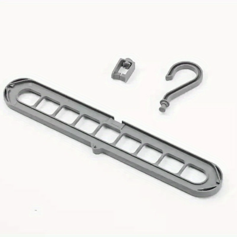 5 شماعات بلاستيكية قابلة للطي - منظم لخزائن الملابس ومساحة التخزين وخزائن الملابس، شماعات سترة القميص متعددة الوظائف #3