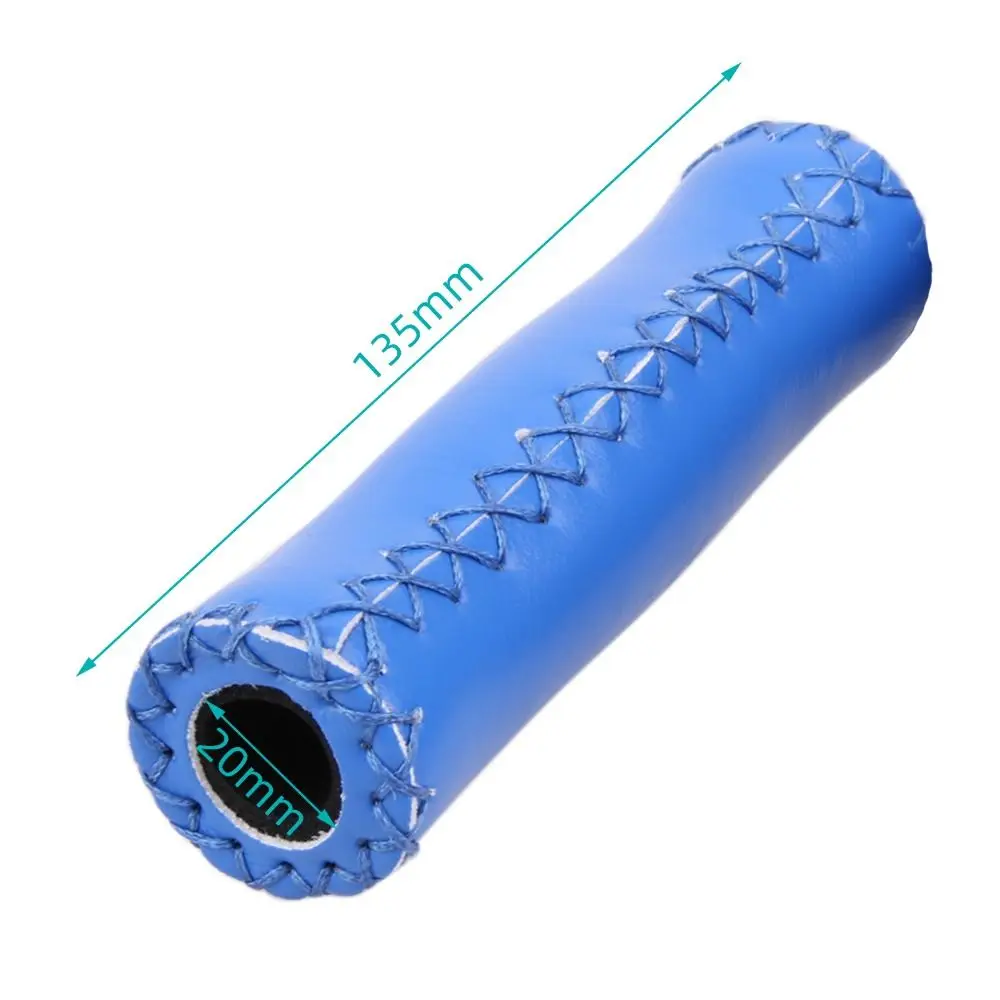 New PU Leather Bicycle Handlebar Grips 5 Colors Anti-slip Bike Handle Grip Bike Accessories