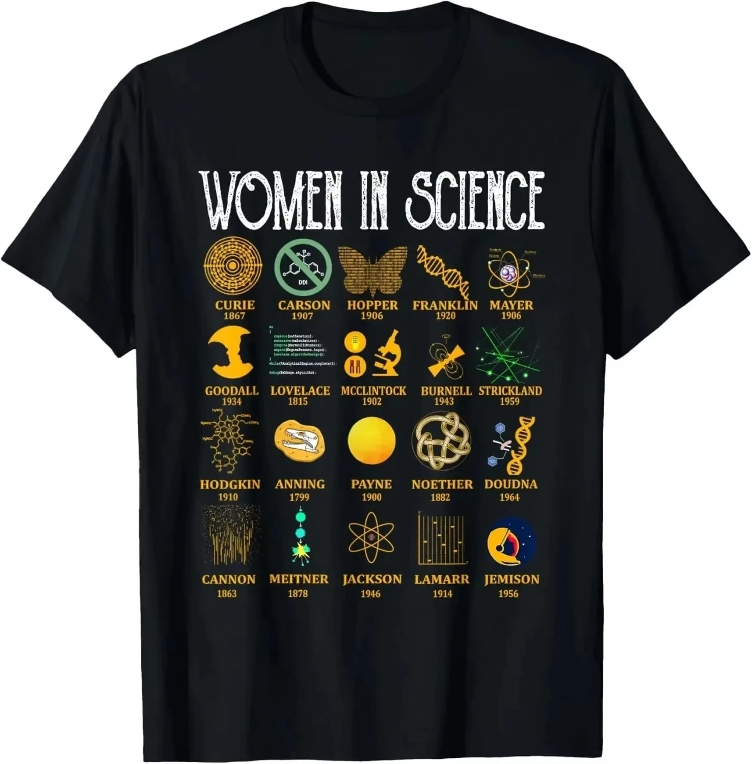 High-quality pure quantum physics string theory science student T-shirt pure cotton couple's all-season streetwear T-shirt