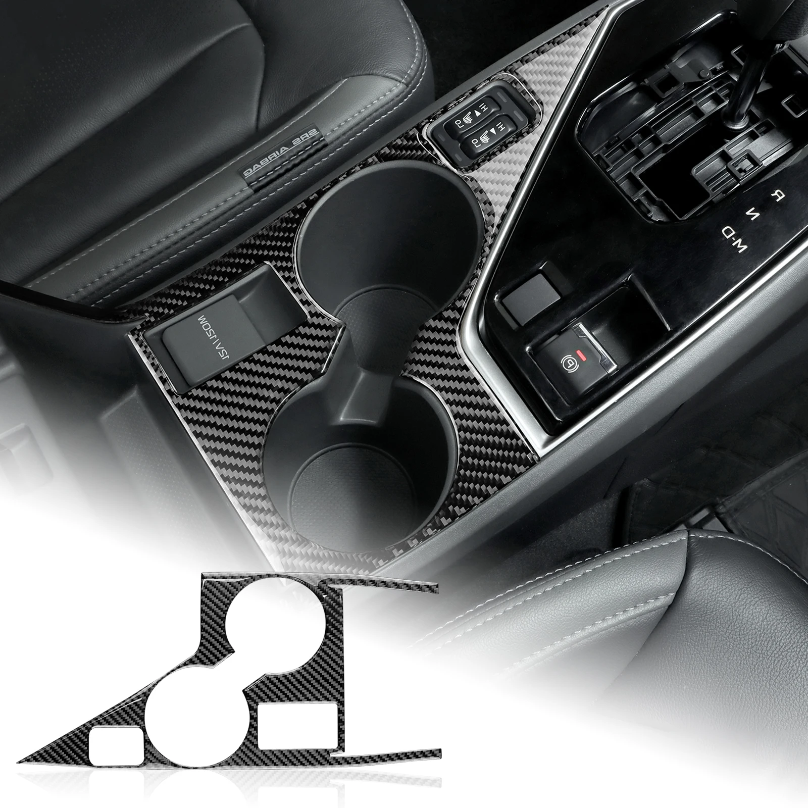 

Real Soft Carbon Fiber Sticker For Subaru Crosstrek For Impreza 2024 2025 Central Control Cup Gear Shift Panel RHD LHD Trim