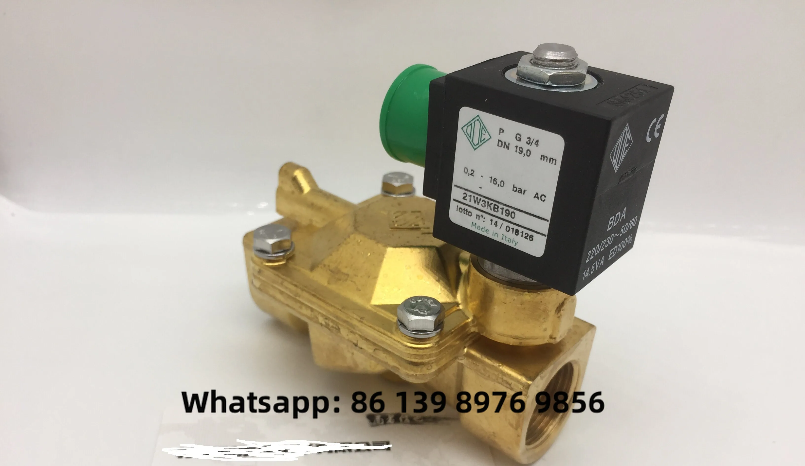 Italian ODE Solenoid Valve 21W3kb190 G3/4