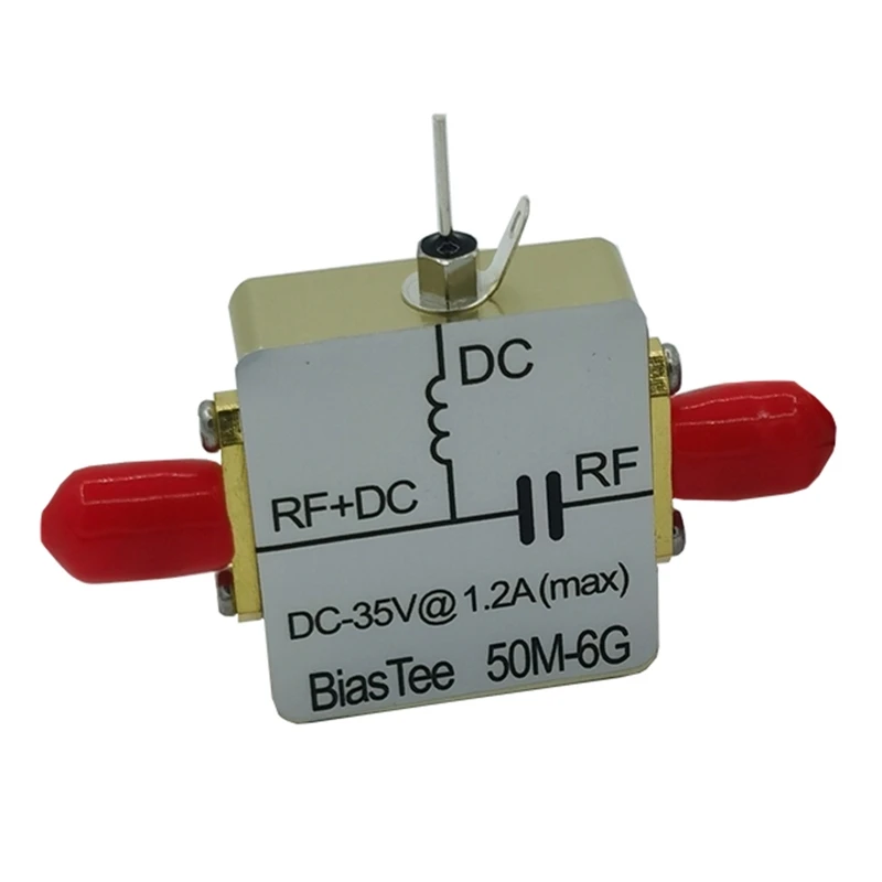 

RF Biaser Bias Tee 1M to 6GHz RF DC Coaxial Blocker for Power Radio Amplifier QXNE