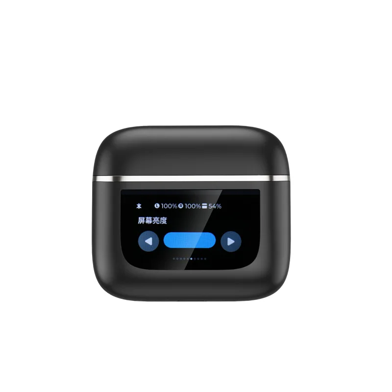 Multifunktionale V8 Touch Smart Screen Bluetooth Kopfhörer ANC Aktive Rauschunterdrückung In Ear TWS Bildschirm Kopfhörer