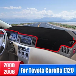 Car Dashboard Mat For Toyota Corolla E120 E130 2000 2001 2002 2003 2004 2005 2006 Instrument Panel Sun Shade Pad Accessories