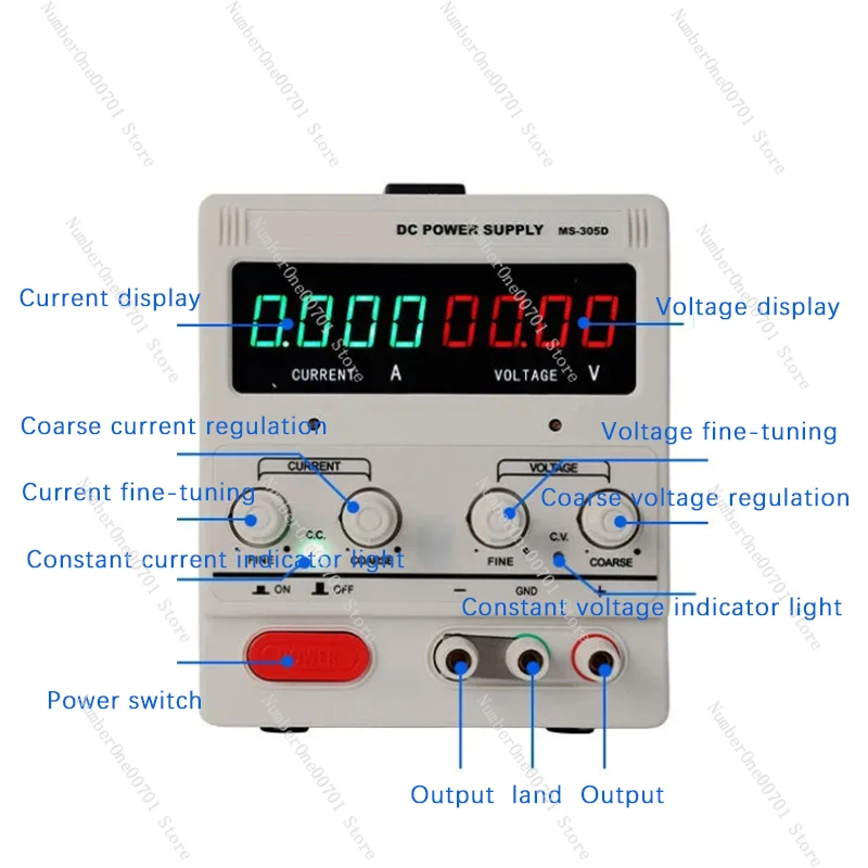 

MS3010DS Adjustable DC Power Supply Four-Digit Digital Display High-Precision Experimental Test Power Supply