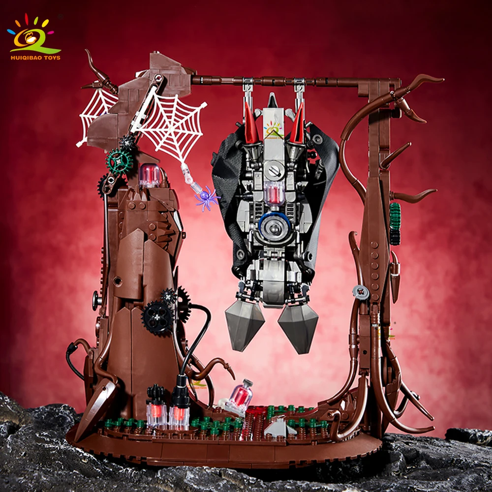 HUIQIBAO 839PCS MOC Biomimetische Bat Model Bouwstenen Halloween Woondecoratie Stad Dier Bricks Set Speelgoed voor Kinderen Gift