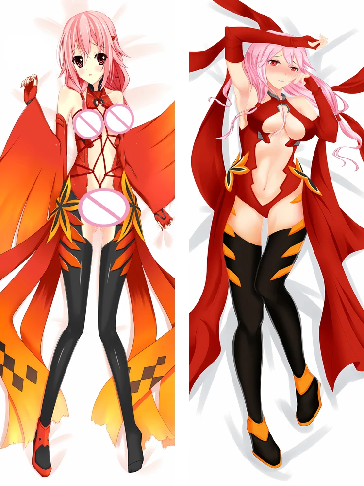 Yuzuriha Inori Anime Dakimakura Pillowcase Double-sided Print Hugging Body Pillow Cover Case Dropshipping Can Be DIY Customized