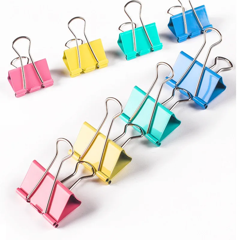 Metal Binder Clips para Papelaria Escolar, Material de Escritório, Ligação Securing Clip, Notas, Carta, Papel, Prod, Livro, 19mm, 250Pcs, Conjunto