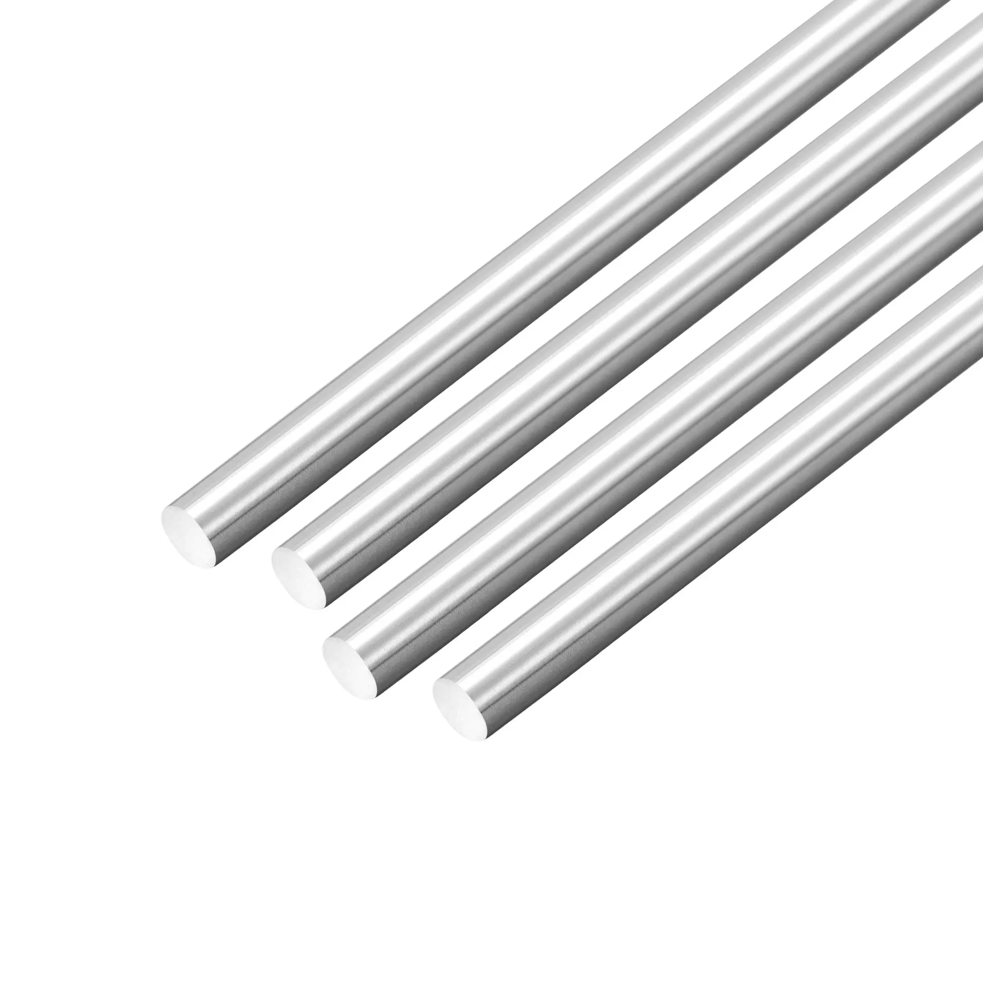 4/8Pcs 5mm Diameter 304 Stainless Steel Solid Round Rod 350mm/400mm/450mm Length Linear Shaft Metric Round Rod Bar for DIY Craft