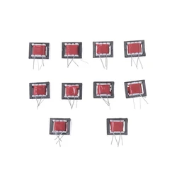 10pcs Red Nickel Alloy Audio Transformers 600:600 Ohm Europe 1:1 EI14 High Efficiency Isolation Transformers ringing