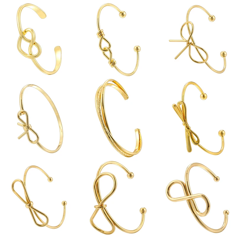 

HECHENG, Bow Bracelet Bangle Accessories Simple Open Cuff Bangles For Women Ladies Fashion Jewelry