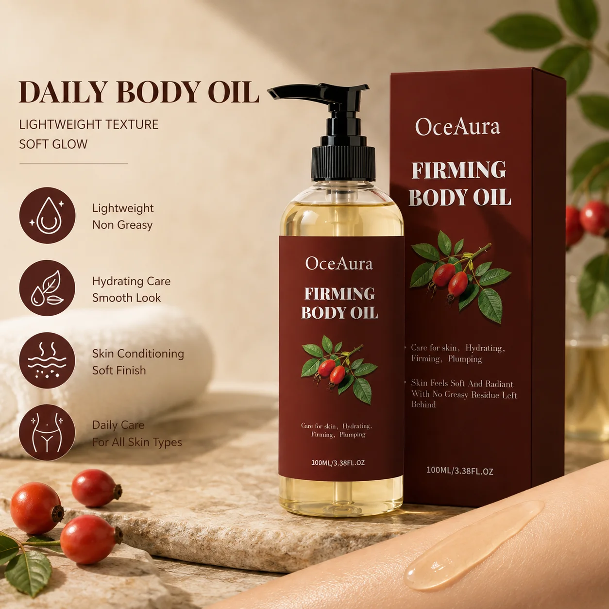 Rozenbottelverstevigende licha - Face Oil Rosehip recensie en prijs