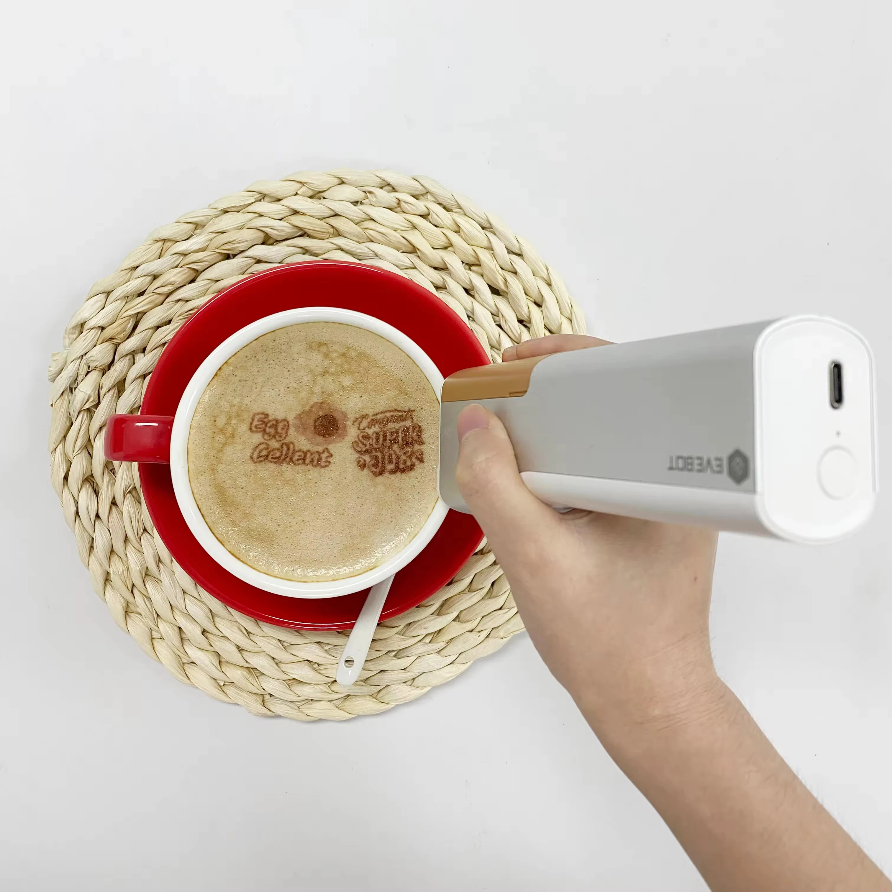 

PrintPen Food Handheld Printer Inkjet with Edible Ink Cartridge Coffee Printer Pen Cake Printing Machine New Innovation