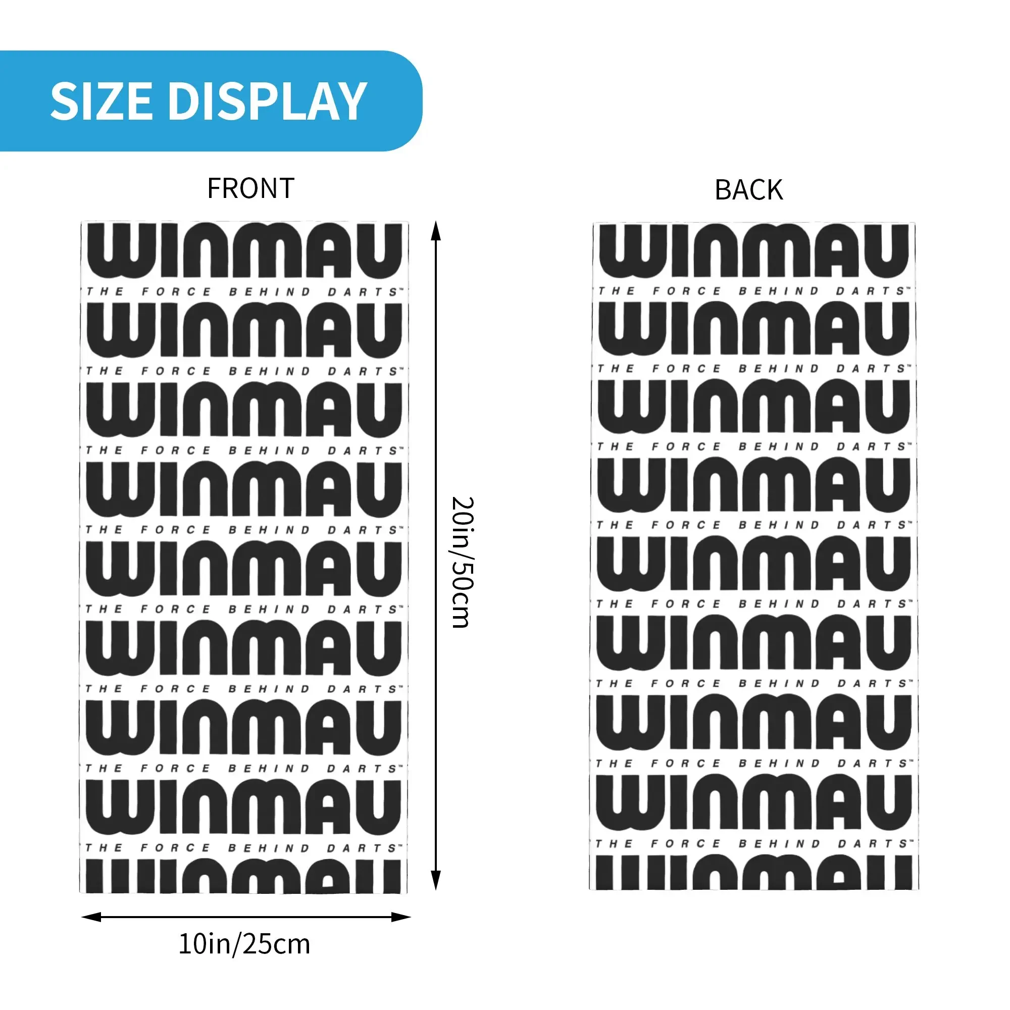 New Winmaus Logo Dart Board Bandana Neck Gaiter UV Protection Face Scarf Cover Men Women  Headband Tube Balaclava