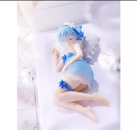 No box 2023 In stock Japanese original anime figure Rem pajamas lying ver action figure collectible model toys for boys