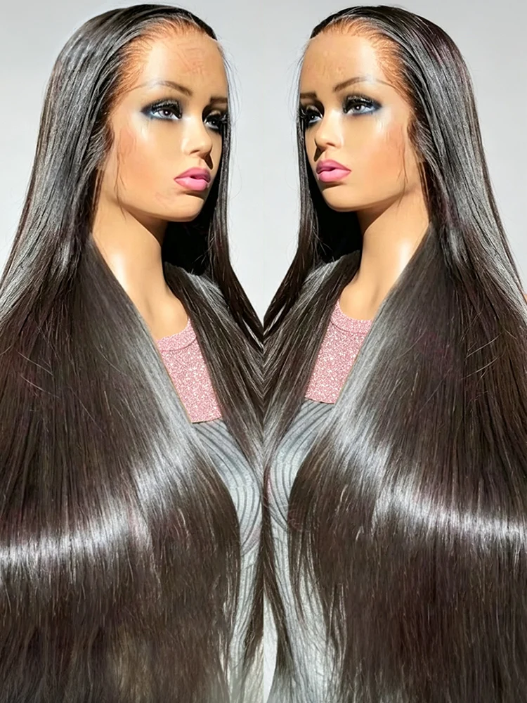 200 Density Wear And Go Glueless Wigs Human Hair Bone Straight Hair Clearance Price 100% Pre Plucked Brazilian 4x4 HD Closure Wig For Women Top Quality Ready to Wear