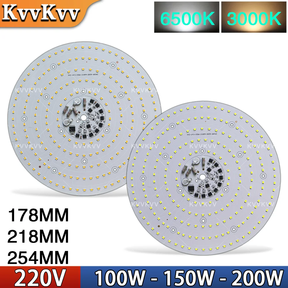 

Светодиодные лампы 220В без драйвера, 150Вт, 200Вт, 100Вт, высокой мощности, подходят для промышленного и горнодобывающего освещения, складских и цеховых светильников, DIY-освещения.