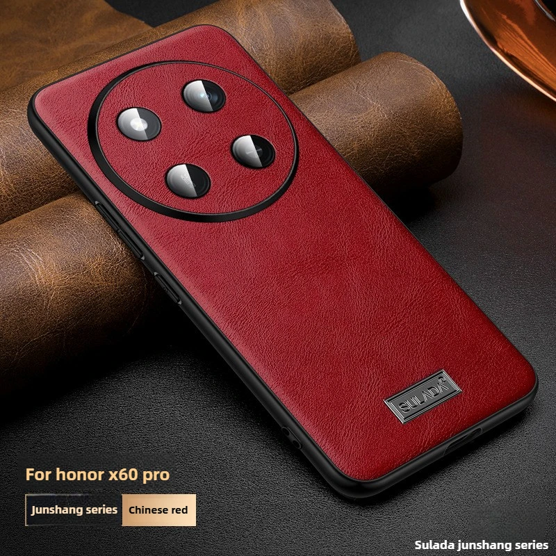 For Honor X60 Pro Case SULADA Jun Shang, ultra-thin leather case for business Phone case, suitable for Honor X60 Case