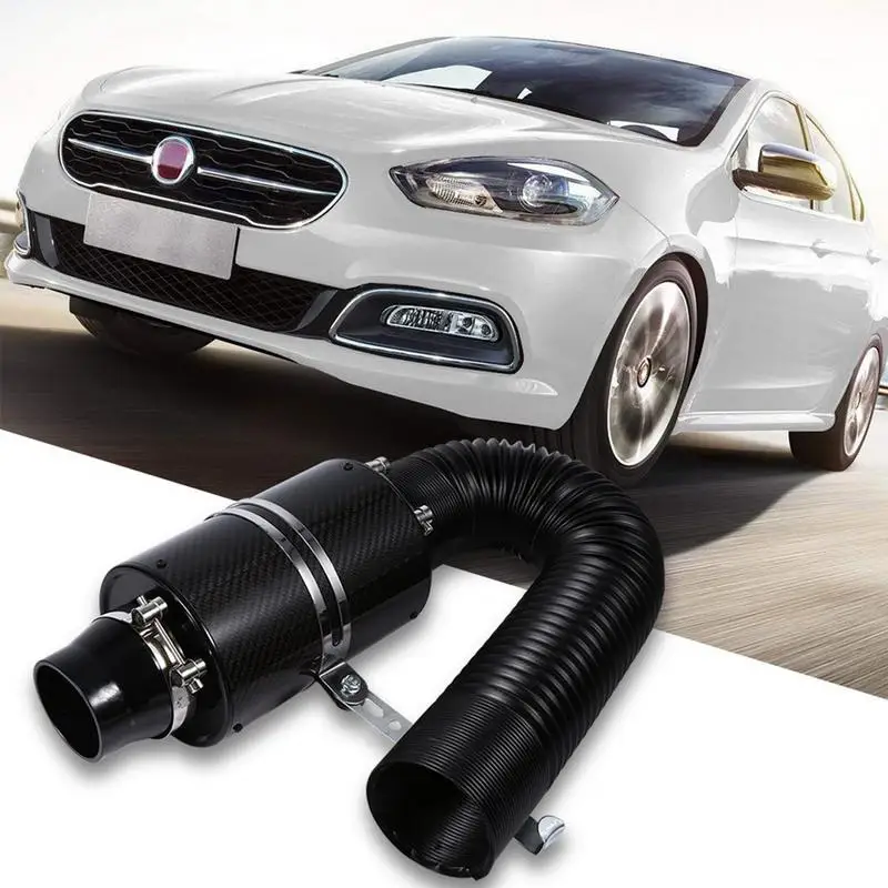 Car Cold Air Intake Kit Universal Air Filter Induction Kits Intake Pipe With Hose For Acceleration Increasing Car Accessories