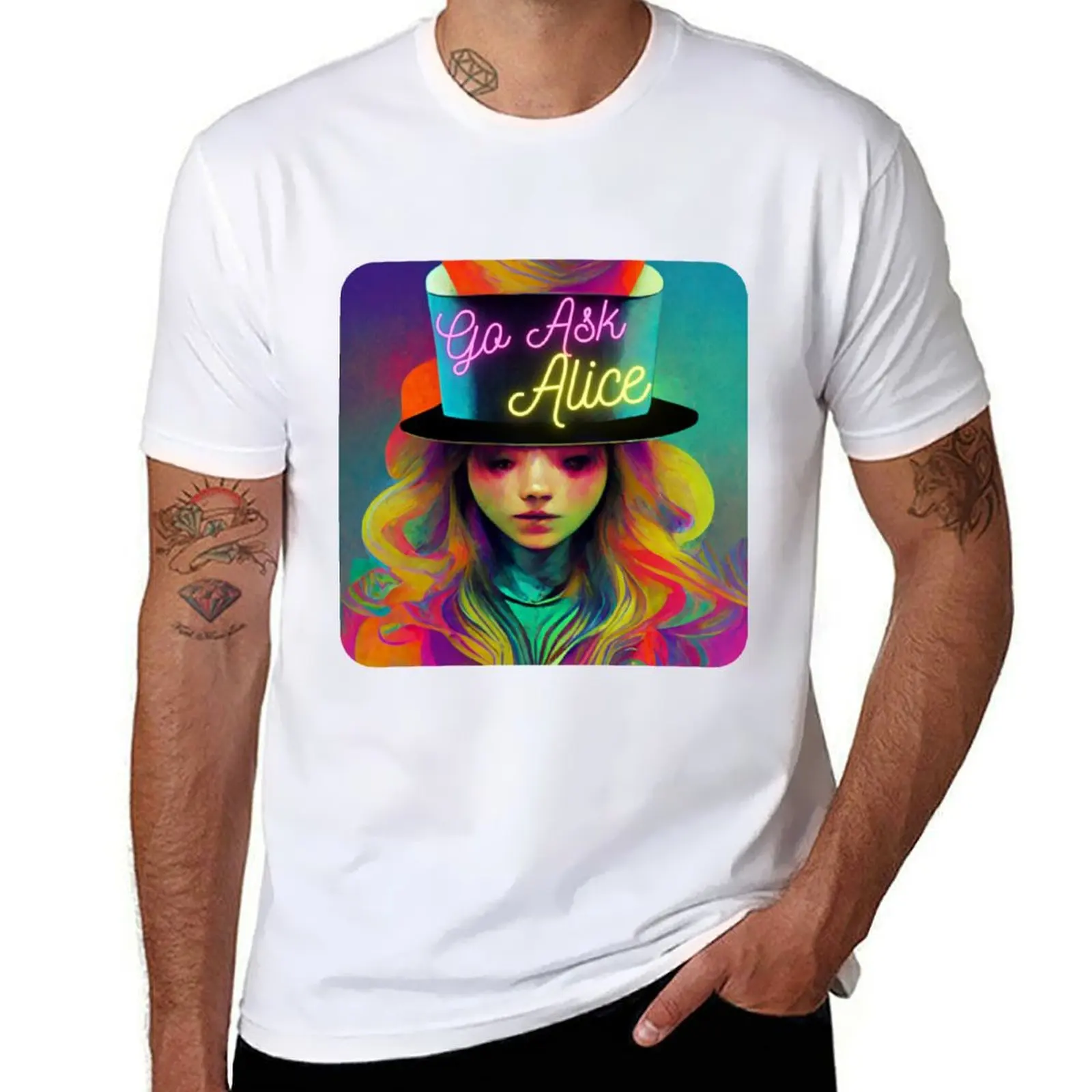 

Go Ask Alice Psychedelic T-Shirt customizeds croswit shirt man men graphic t shirts