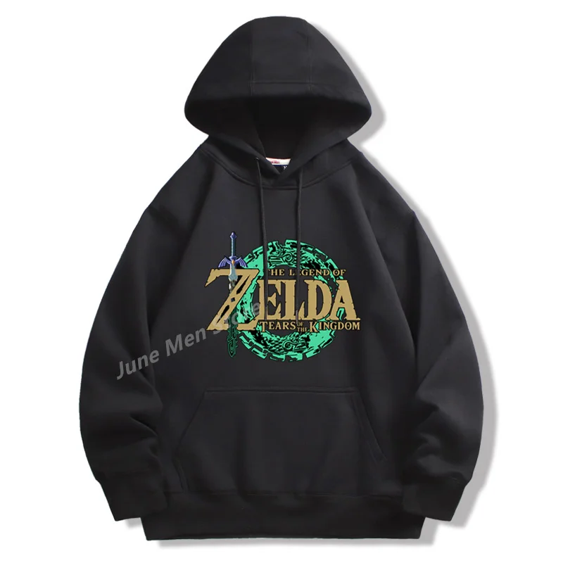 (Uniqlo) Legend of Zelda Kingdom of Tears Game HoodieTop felpa con cappuccio a maniche lunghe da uomo felpa con cappuccio in cotone Top Summer Women