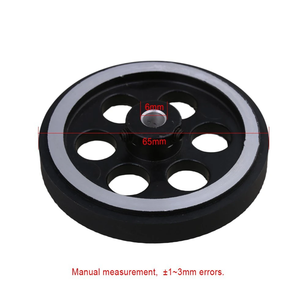 Ruota del misuratore dell'encoder rotativo di misurazione della gomma di alluminio industriale 200X6mm