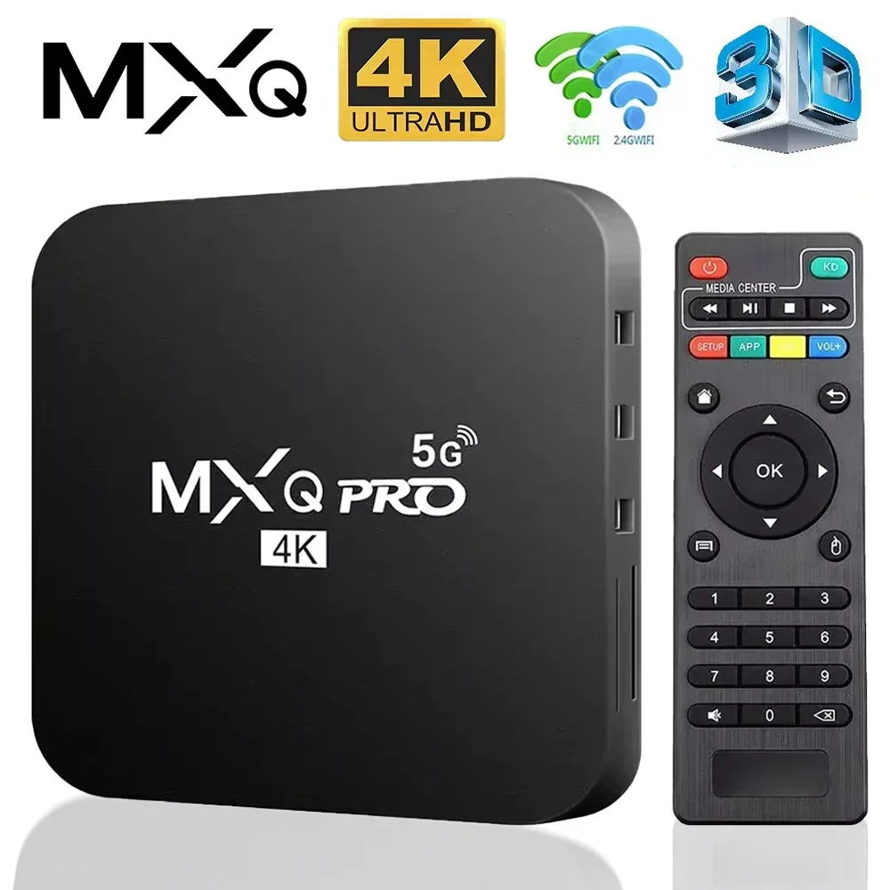 MXQ-Pro Smart TV BOX Android Dual WiFi 8GB RAM 128GB ROM 3D Youtube Media Player 4K Set Top Box Smart Tv Box Global Version