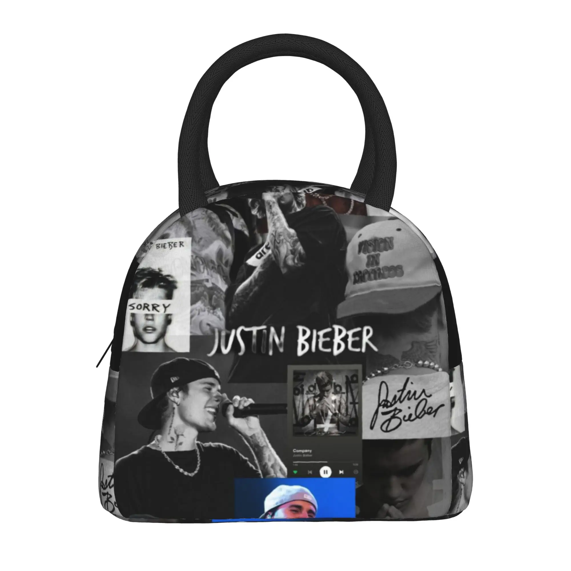 

Justins Biebers Bieberchella Concert 2026 Insulated Lunch Bags For Travel Food Storage Bag Portable Thermal Cooler Lunch Boxes