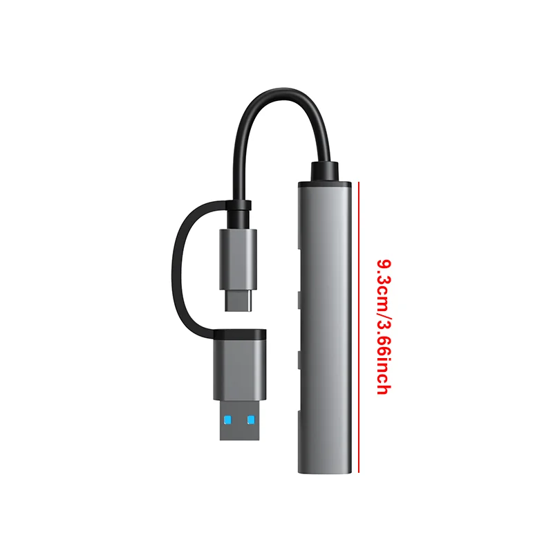 USB 3.0 HUB Typ C Multi-Splitter Hochgeschwindigkeits-5Gbps Für PC Computer Multiport USB 2.0 HUB Port-Adapter OTG Für HUAWEI Xiaomi – Detail 2