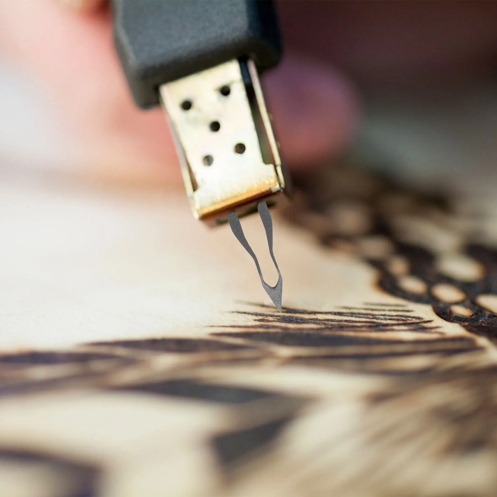 2 قطعة أداة حرق الخشب نصائح تنوعا بيروغرافيا المناقير للتصاميم الفنية على أسطح الخشب لتقوم بها بنفسك طقم الحفر الحرفية #3