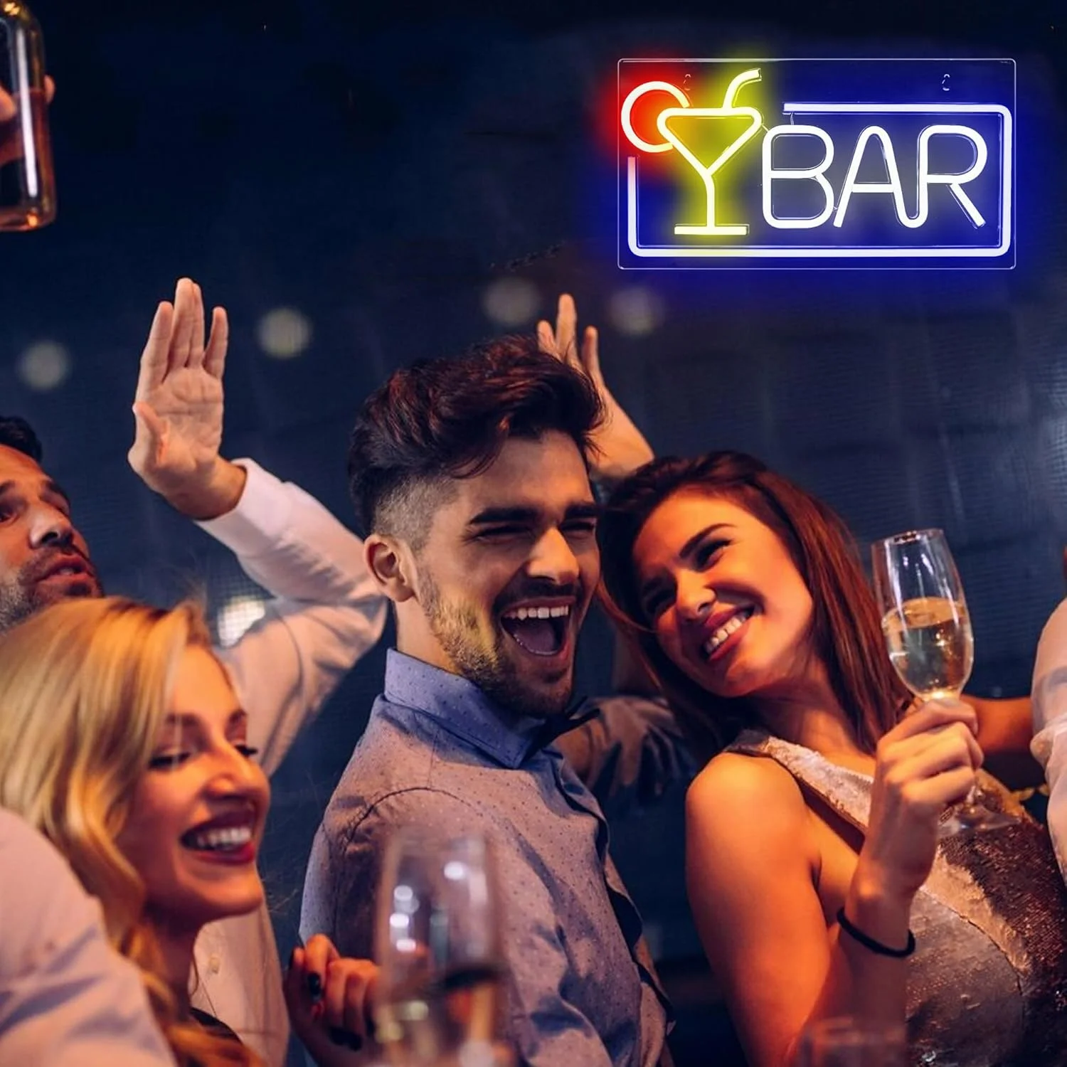 النيون Led تسجيل البيرة الوقت متجر بار مطعم فندق KTV ديكور النيون بار تسجيل عمود إضاءة LED علامات للمنزل بار حانة نادي الحفلات جدار ديكور