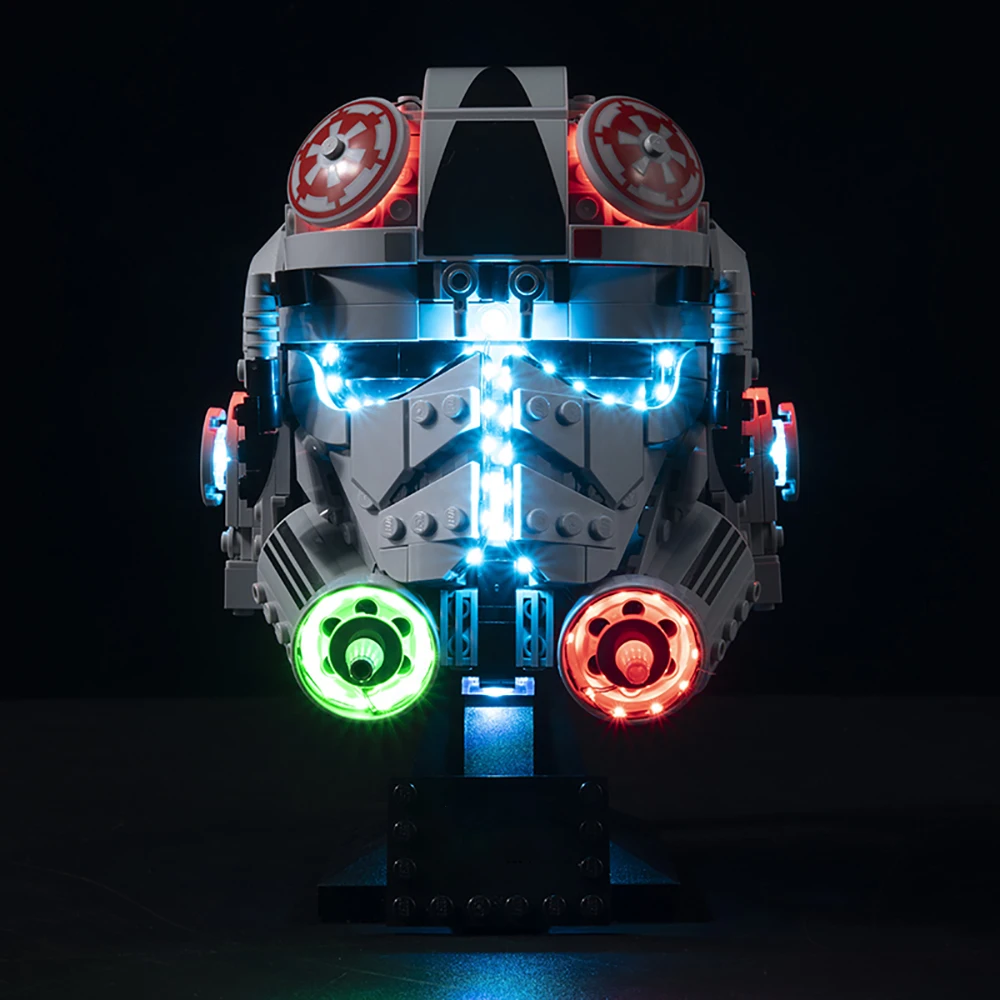 ชุดไฟสําหรับ LEGO AT-AT DRIVER HELMET Starings Wars ไม่รวม Building Block (เฉพาะชุดไฟ LED)