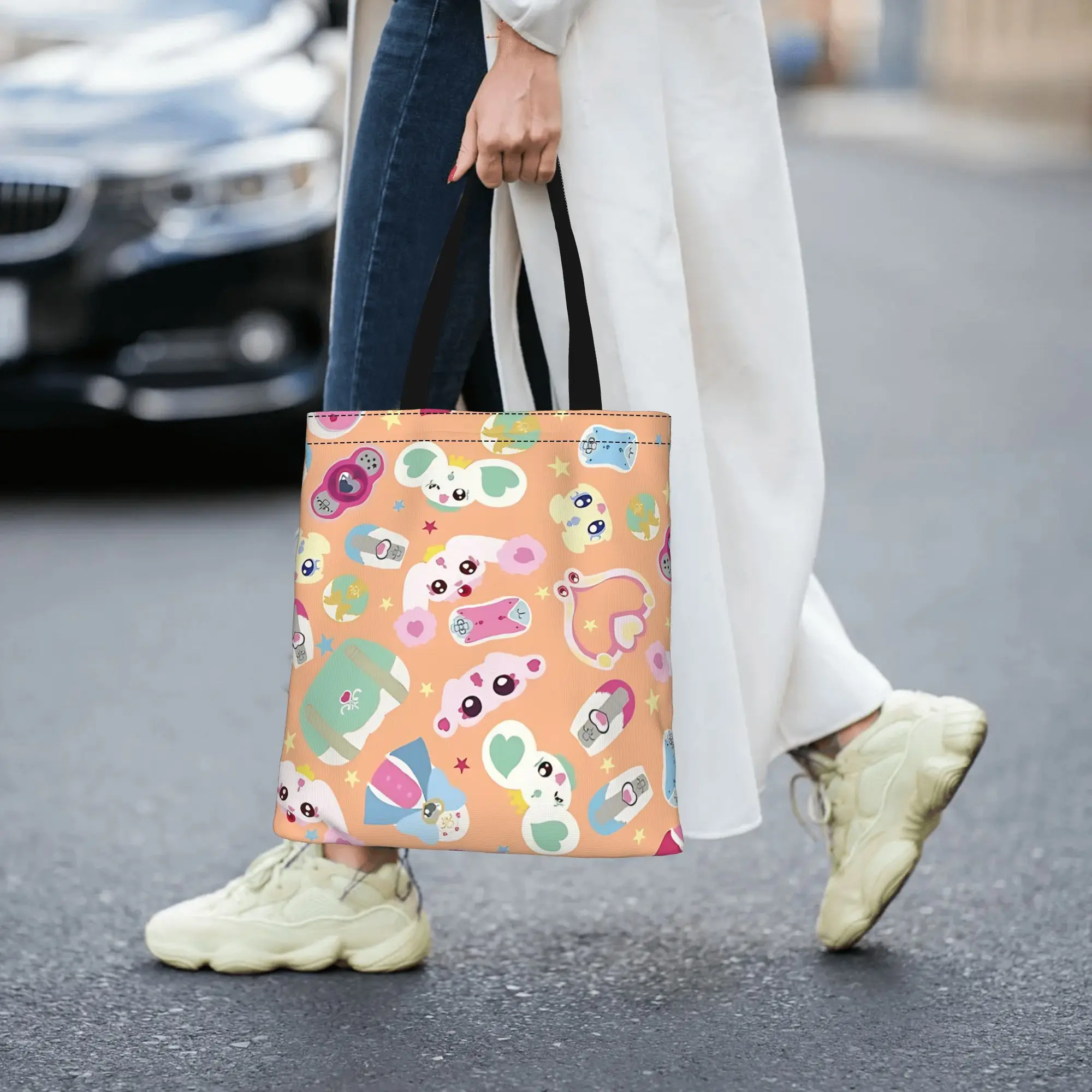 Fashion shopping bag Leisure and entertainment Pretty Cure Heart  Canvas Pretty Cure Canvas Tote Bag Women'S Shoulder Handbag