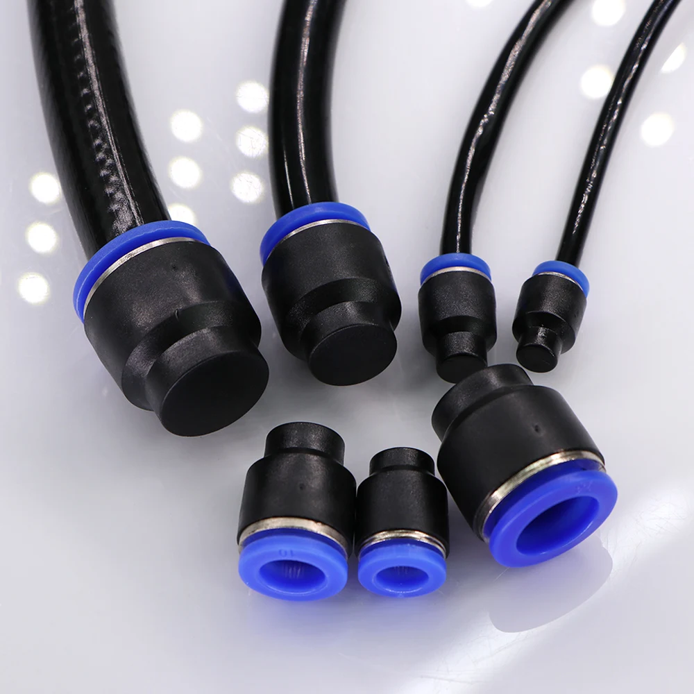 2PCS 4-16mm End Plug Hose Adapter Slip lock Quick Insert Release Connectors Pneumatic Tube Fittings DIY Garden Irrigation Pipe