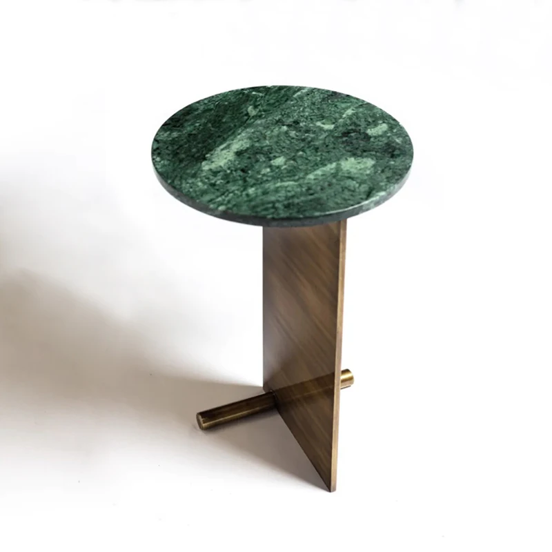 Sofa artistic side table light luxury creative marble side table coffee table combination