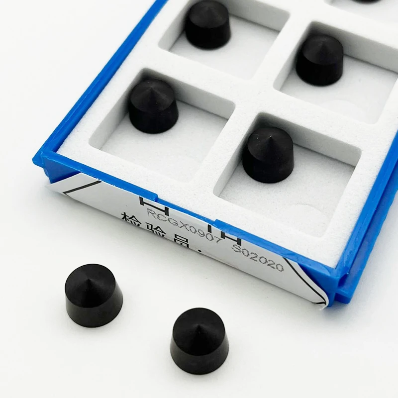 

RCGV RCGX Вставка CBN RCGV0605 RCGV0907 RCGV1207 RCGX0907 RCGX1207 Цельнотвердые лезвия из нитрида бора CBN Токарные пластины