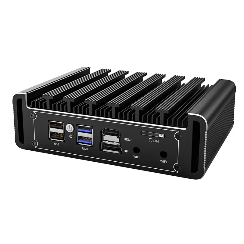 Bezwentylatorowy N100 N5105 J4125 N6000 Przemysłowy Mini PC Micro Firewall Urządzenie 4 x 2.5GbE i226 LAN Mini Computer Domowy router sieciowy