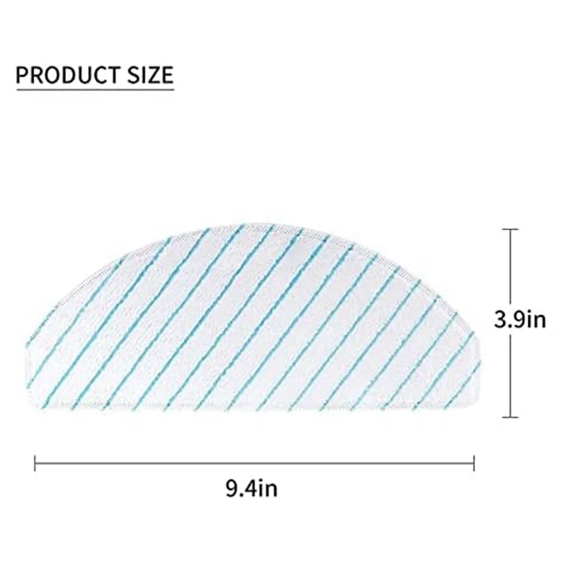 240 pezzi cuscinetti per la pulizia in microfibra per ECOVACS DEEBOT OZMO T8 accessori per aspirapolvere Kit di parti stracci lavabili per mocio