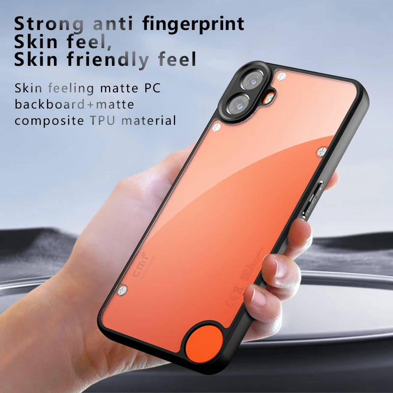 Airbag Super Protection Soft TPU+PC Clear Matte Back Cover For Nothing CMF Phone 1 Phone1 5G Phone Case