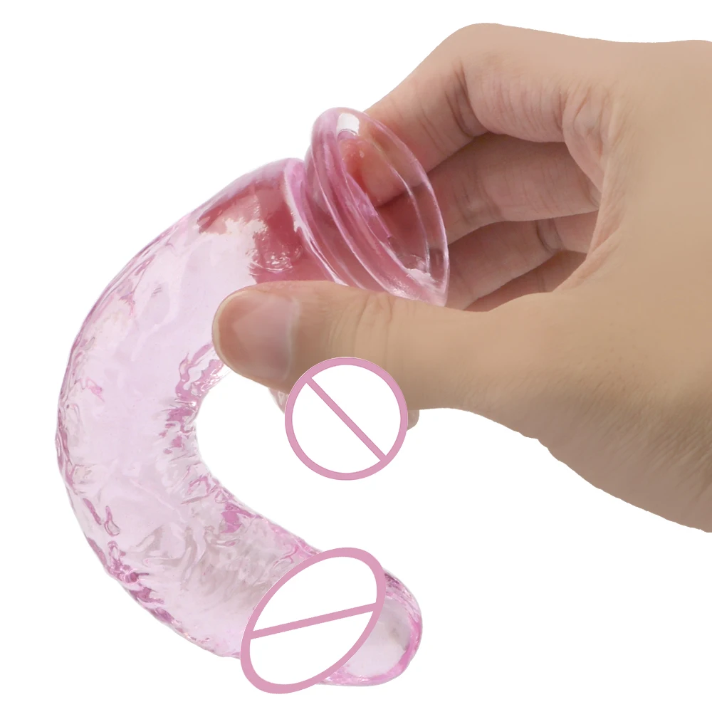 Realistic Dildo Artificial Crystal Jelly Dildos Fake Anal Plug Suction Cup Penis Adult Products Masturbator Sex Toys For Women