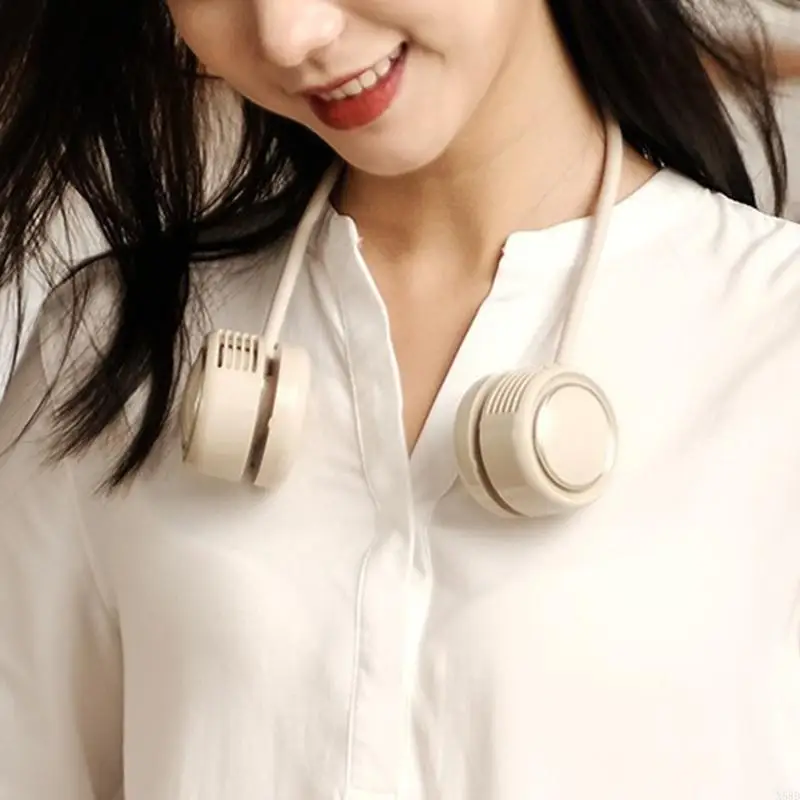 ミニネックファンポータブルUSB充電式ミュートスポーツネックファンの屋外N58D