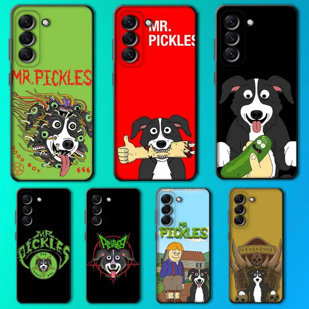 

Cartoon M-Mr Pickles Phone Case For Samsung Galaxy A13,A21s,A22,A31,A32,A52,A53,A71,A80,Soft Black Shell