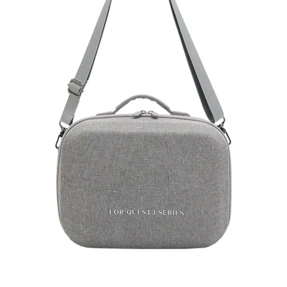 

Shockproof VR Glasses Storage Bag Anti-Scratch Large Capacity Carrying Case with Shoulder Belt Anti-fall for QUEST 3/3S