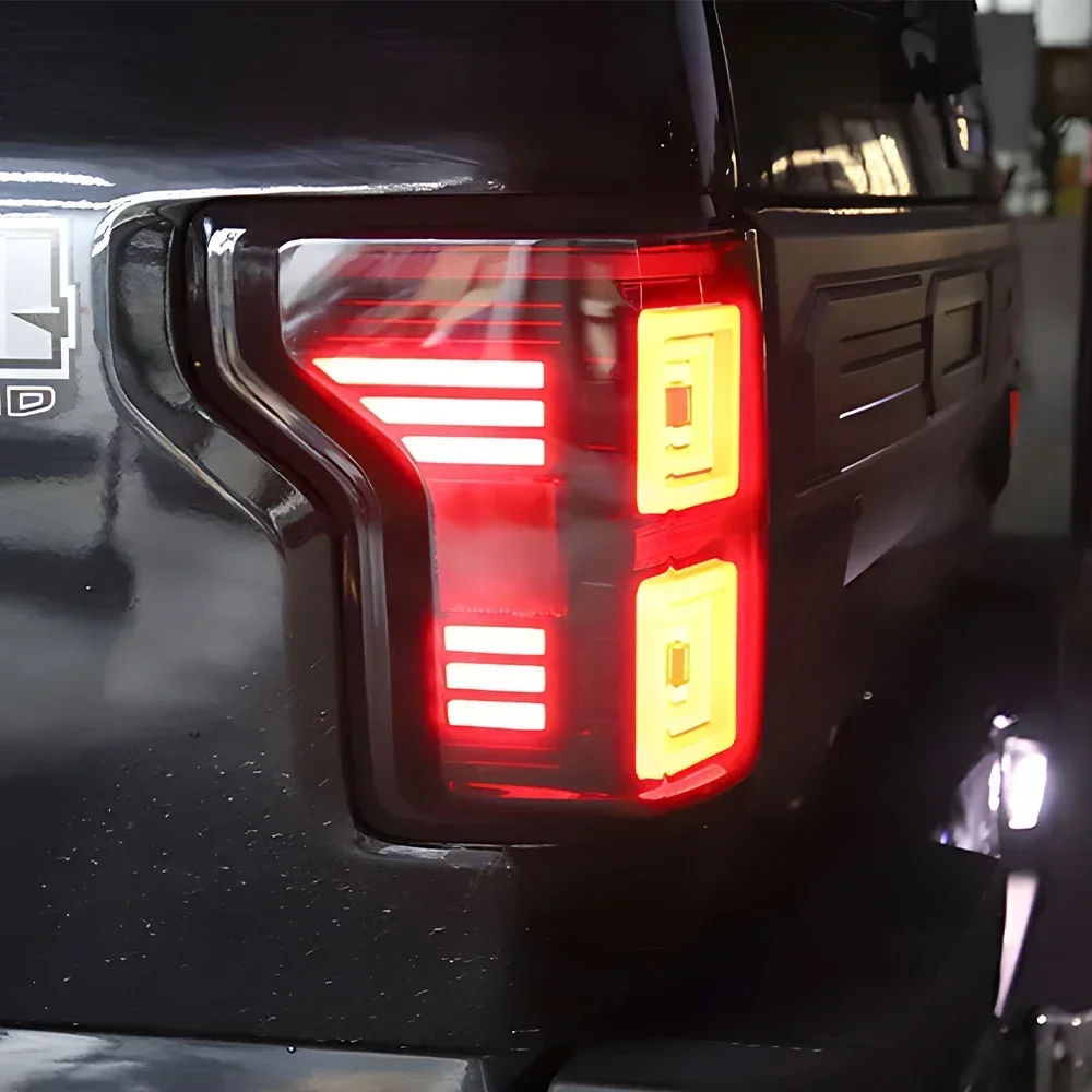 

Авто задние фонари для Ford Raptor F150 2015-2019, светодиодные задние фонари автомобиля в сборе, обновление динамической мигающей сигнальной лампы, аксессуары