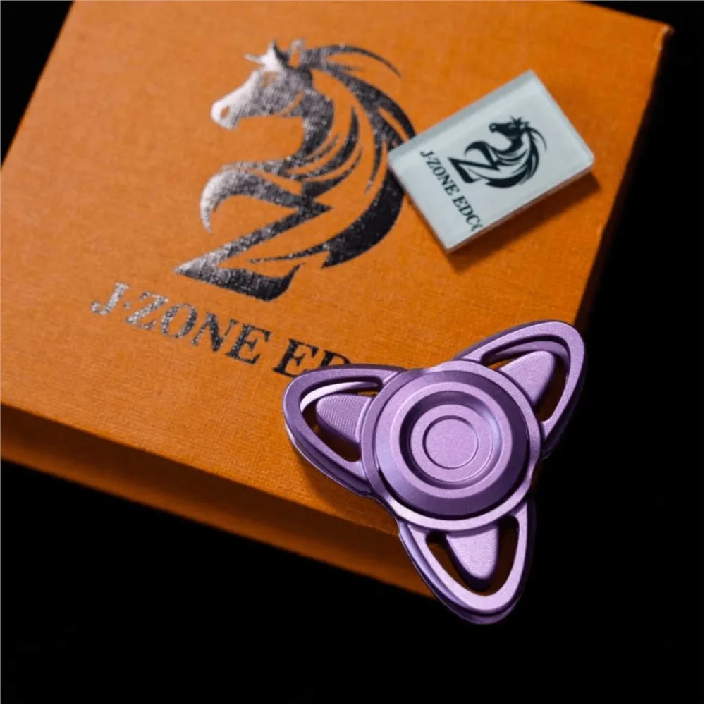 J ZONE EDC Diting Fidget Spinner, juguetes antiestrés de aluminio para adultos, Spinners de tres hojas, accesorios de escritorio de oficina